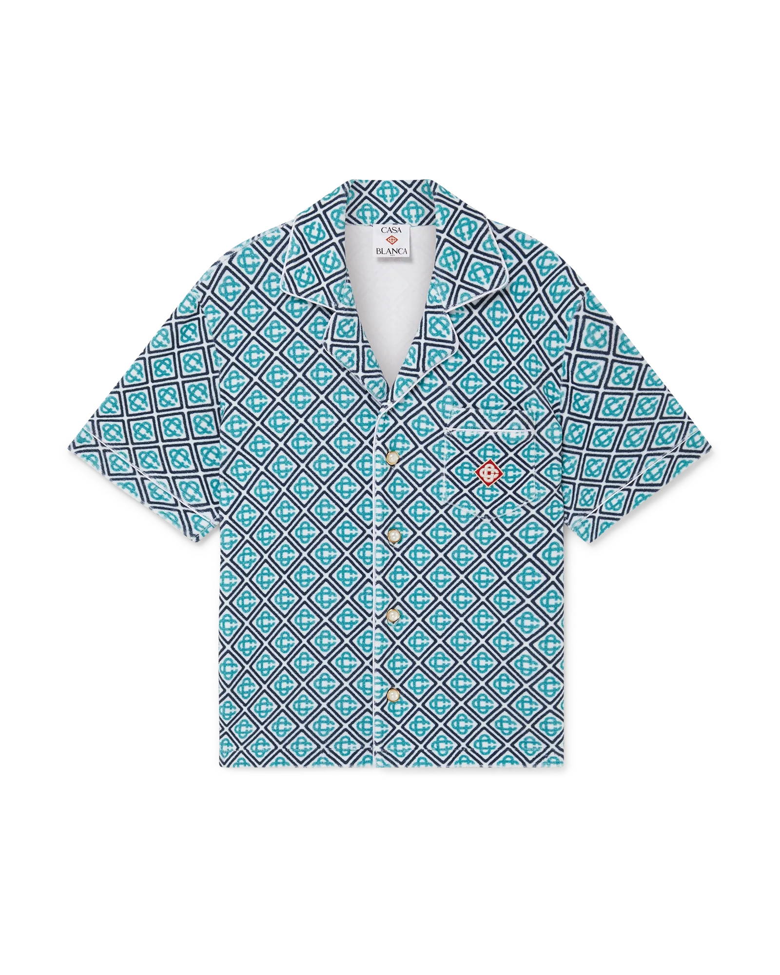 Chemise éponge monogramme