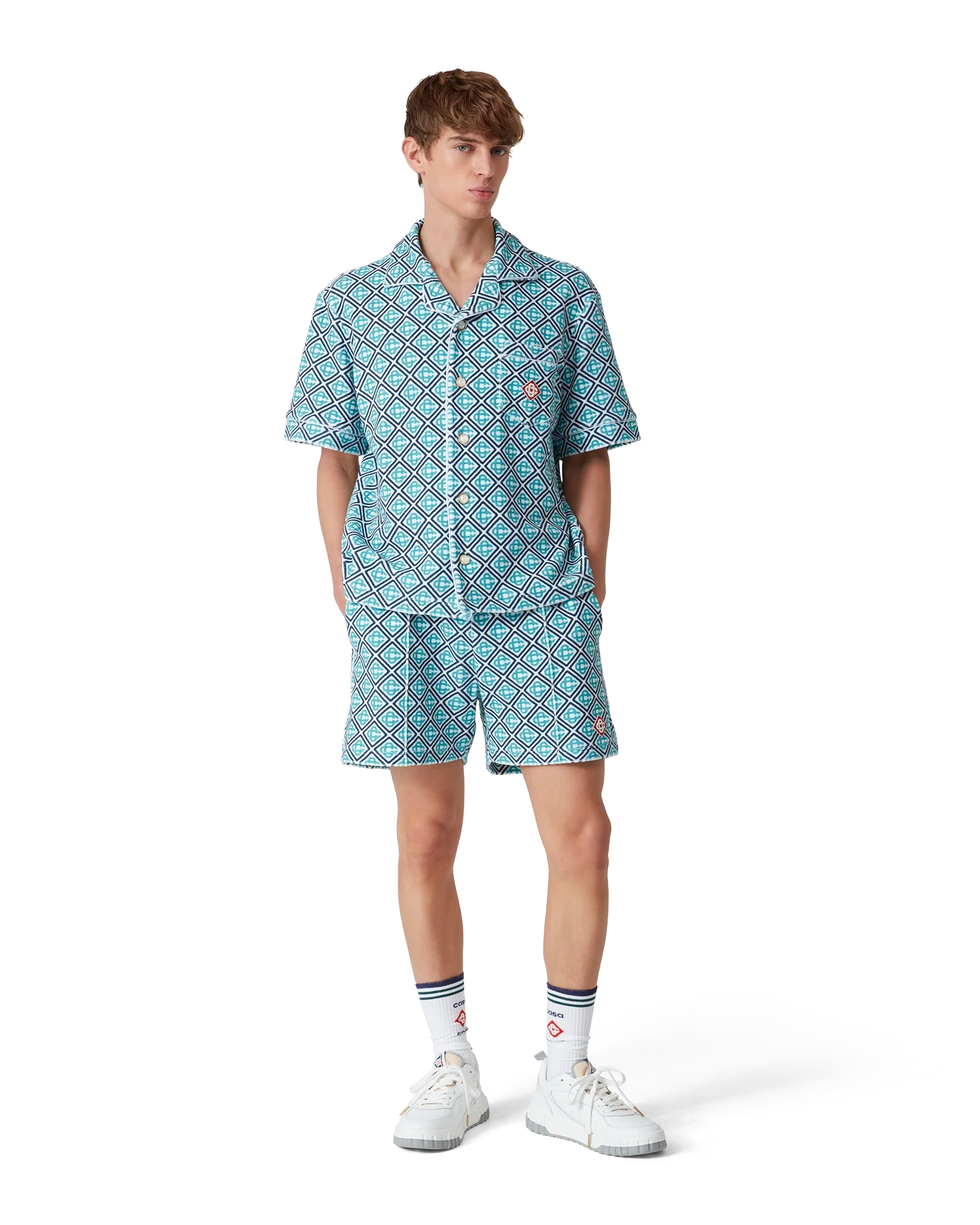 Chemise éponge monogramme