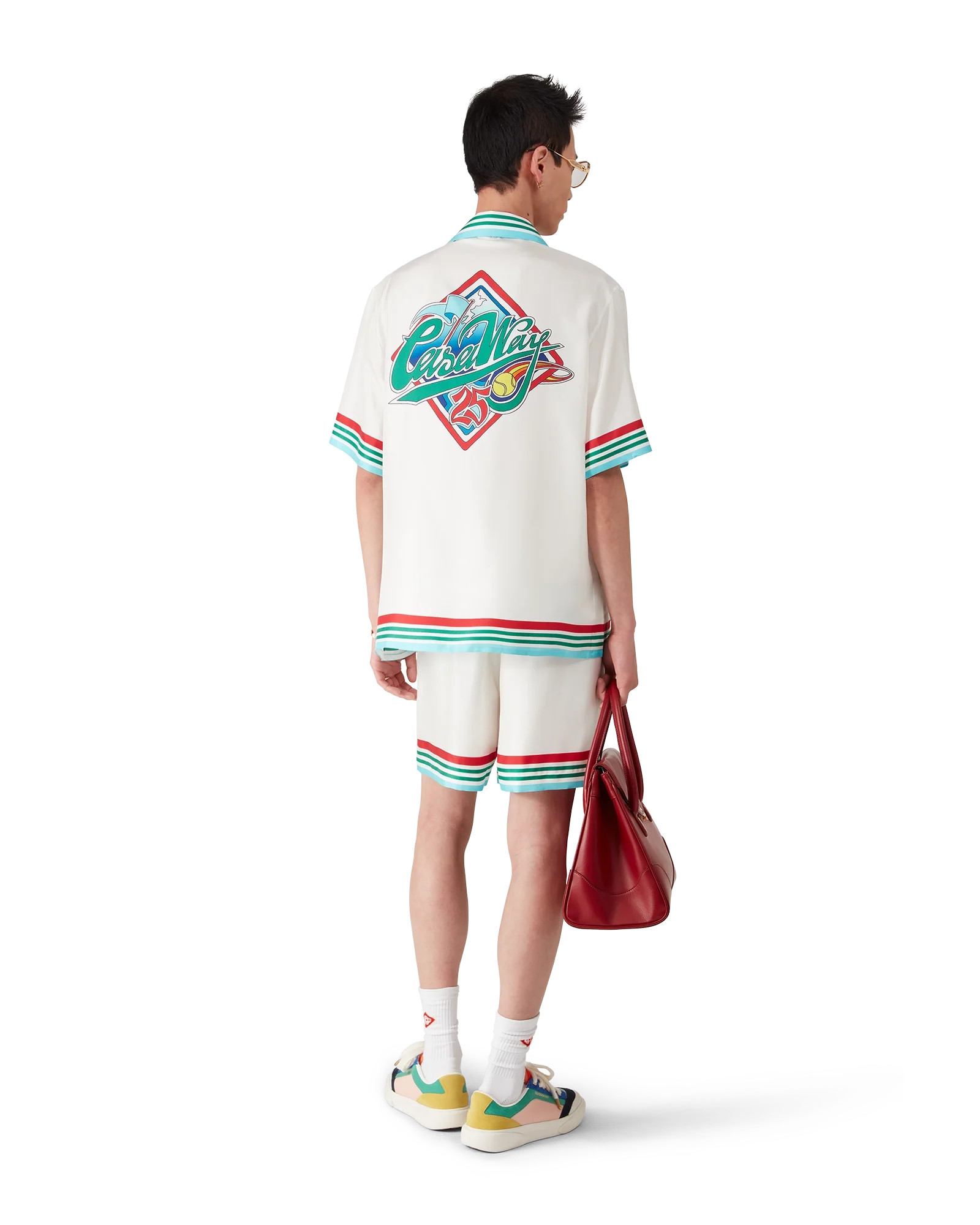 Short en soie Casa Way World Series