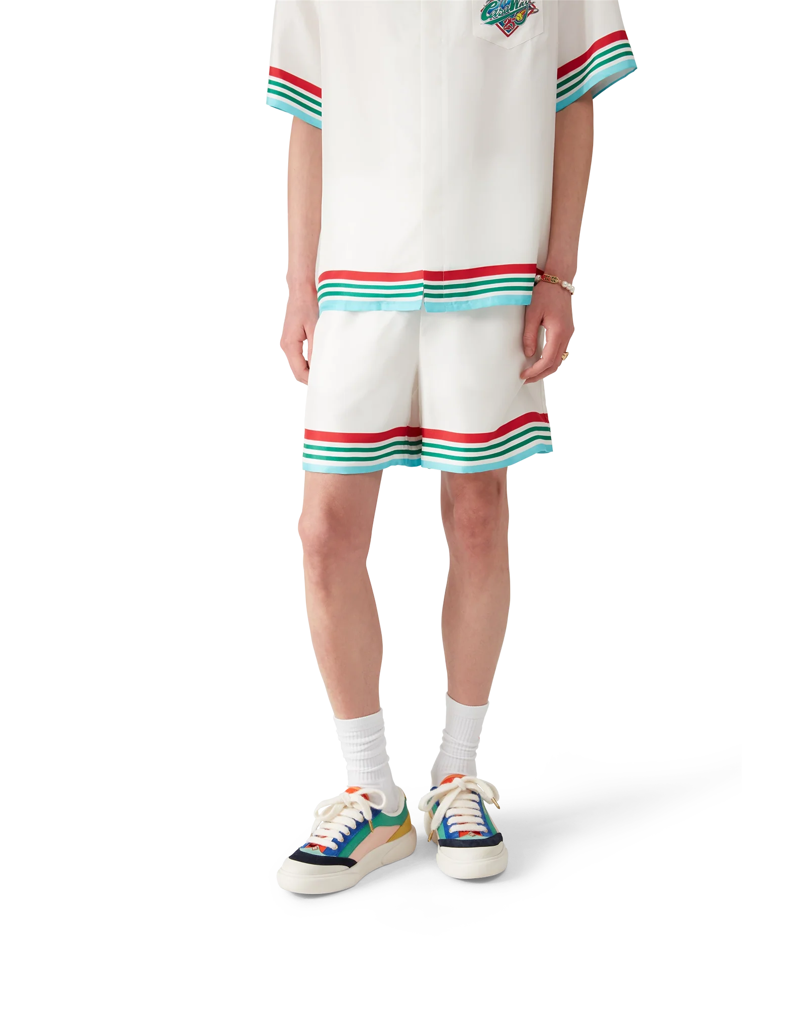 Short en soie Casa Way World Series