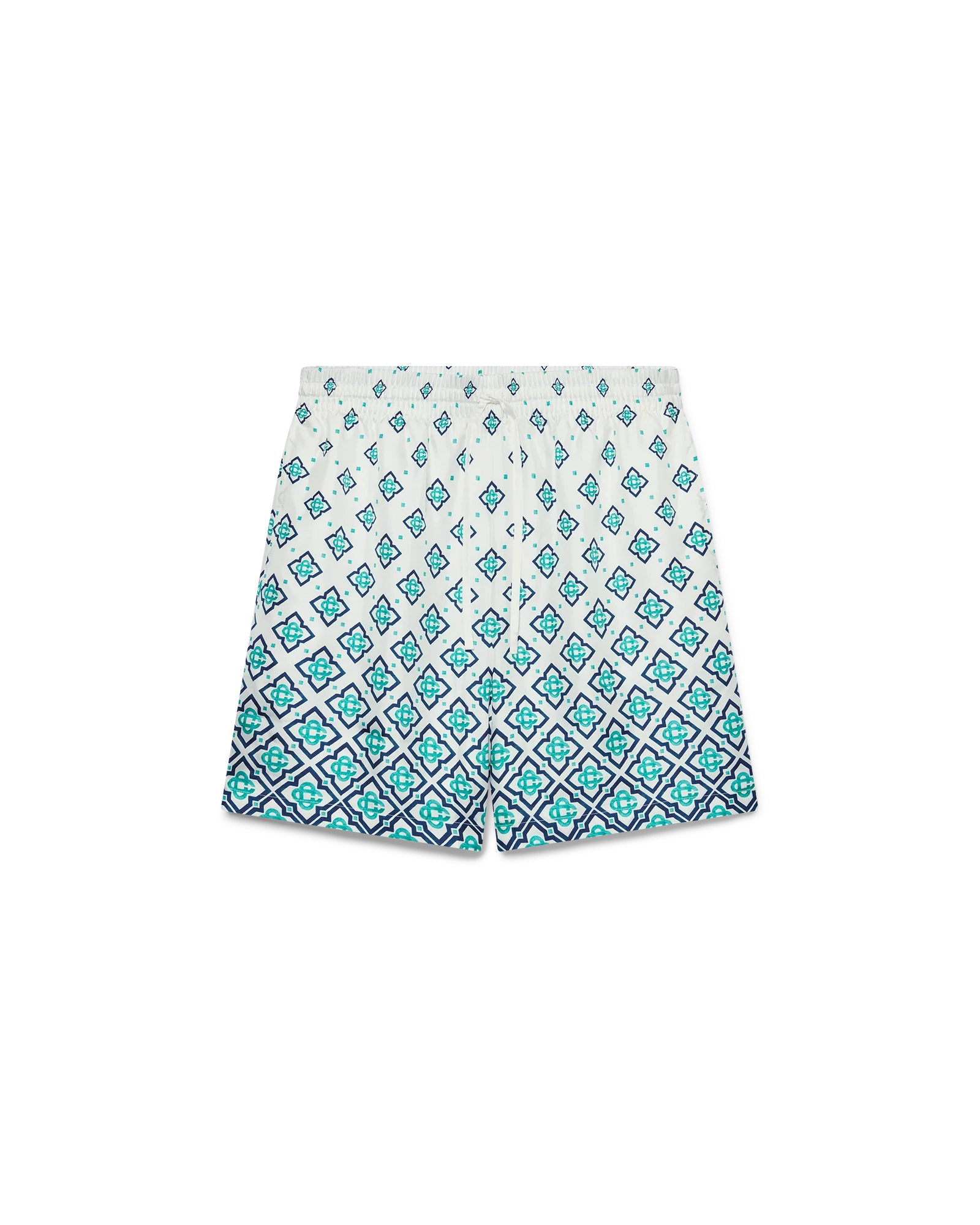 Short en soie avec monogramme dégradé