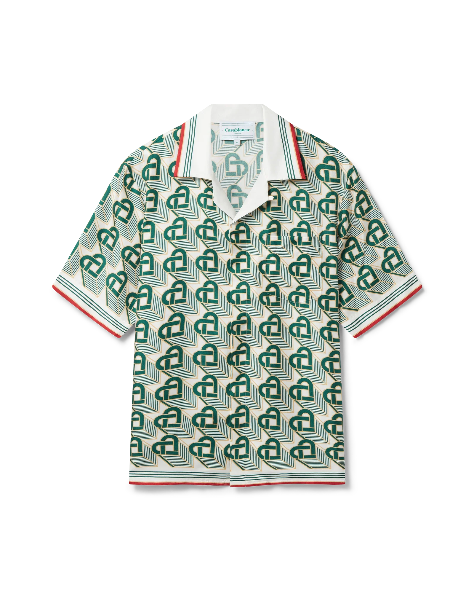 Chemise en soie Heart Monogram