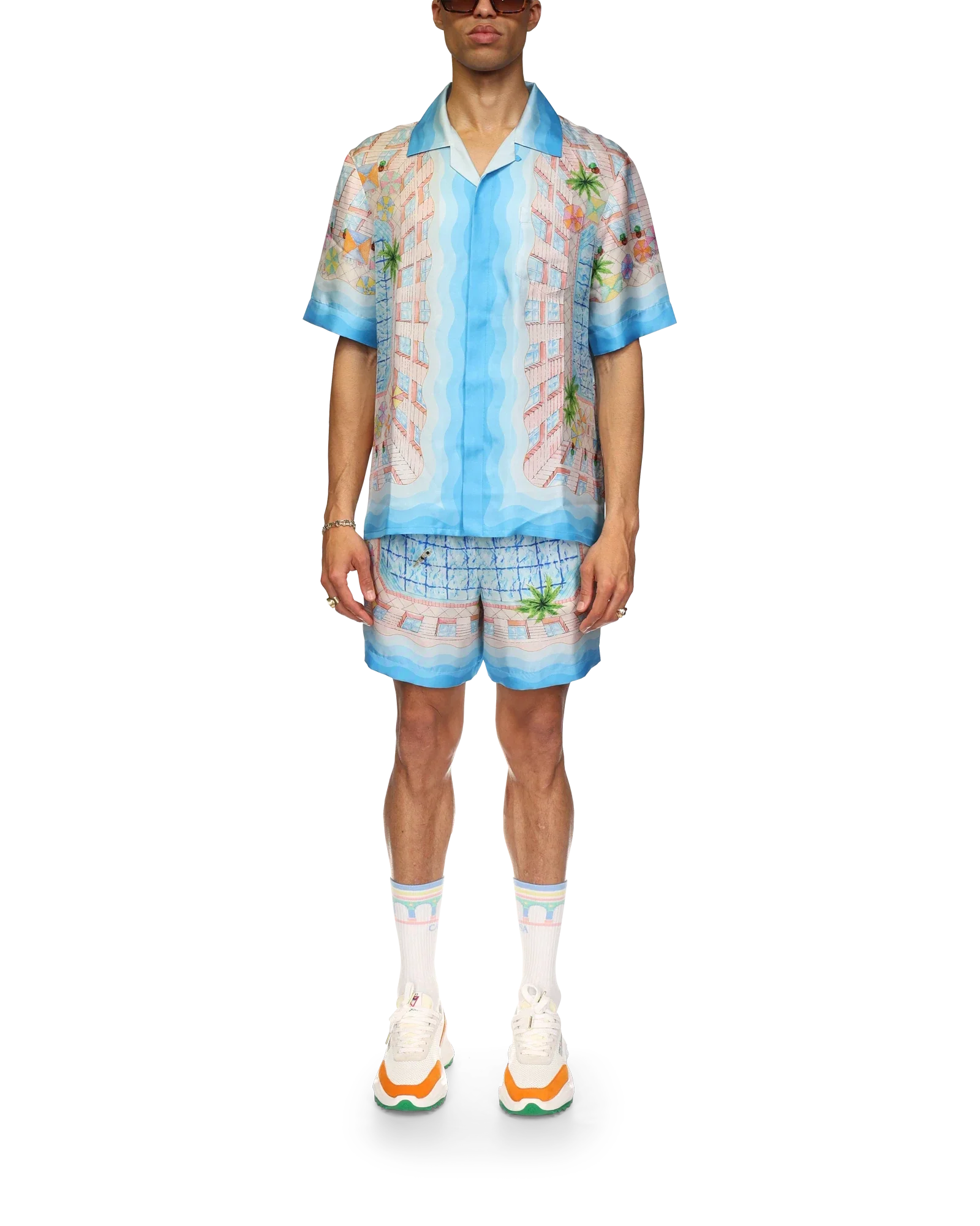 Chemise en soie Le Plongeon