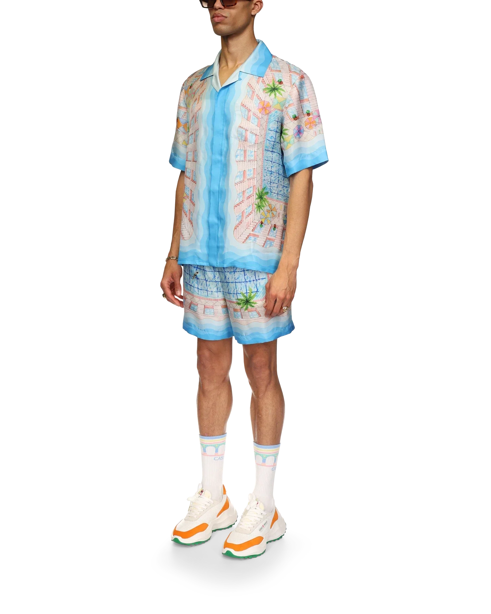 Chemise en soie Le Plongeon