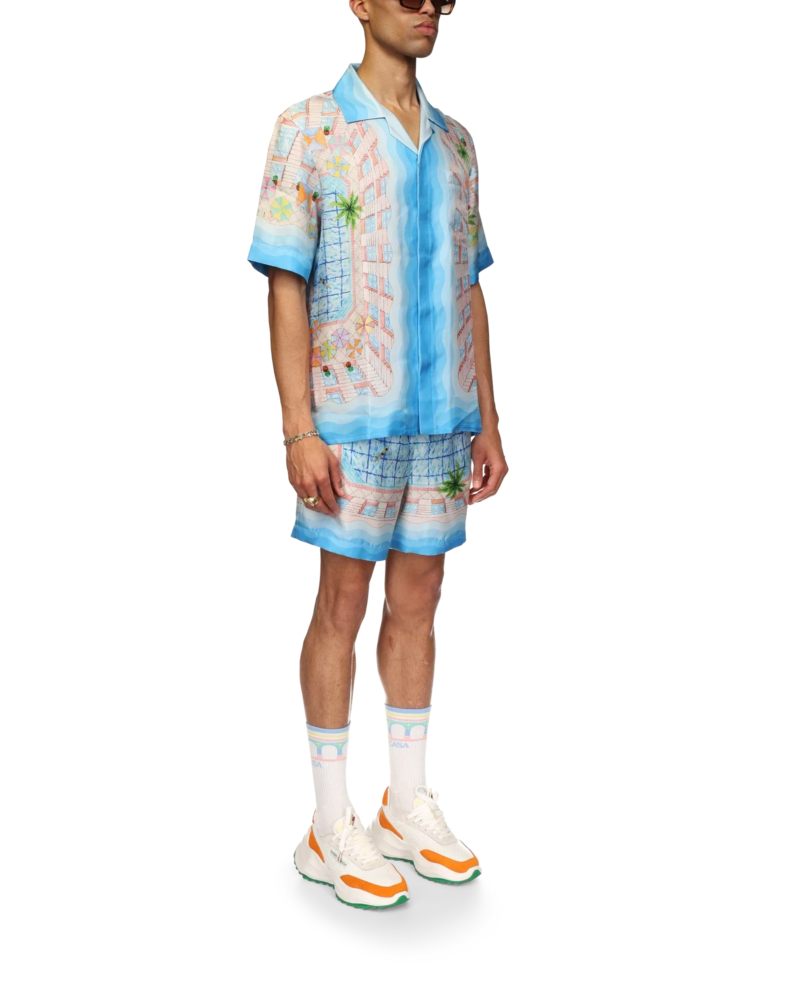 Chemise en soie Le Plongeon