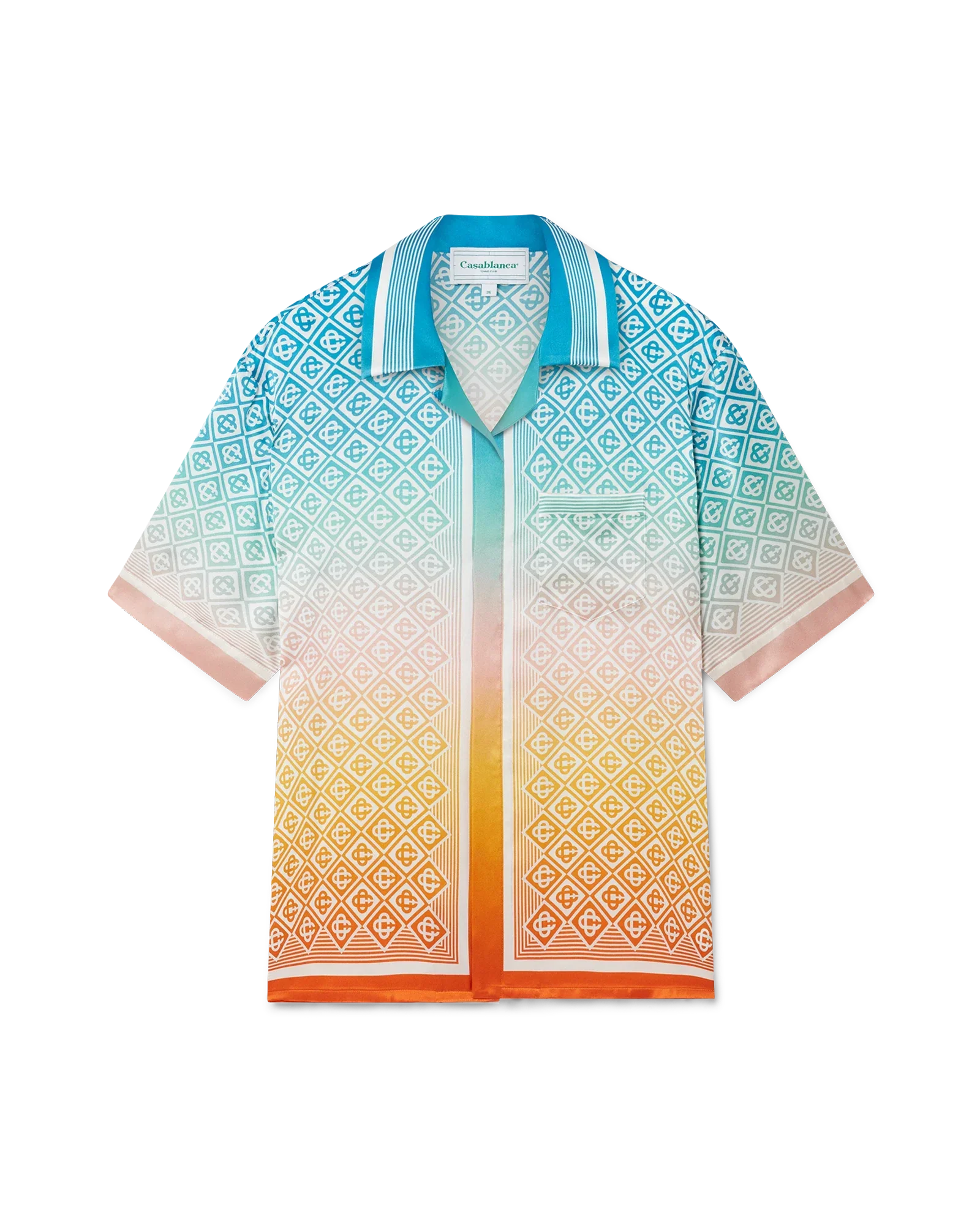 Chemise en soie Gradient Monogram