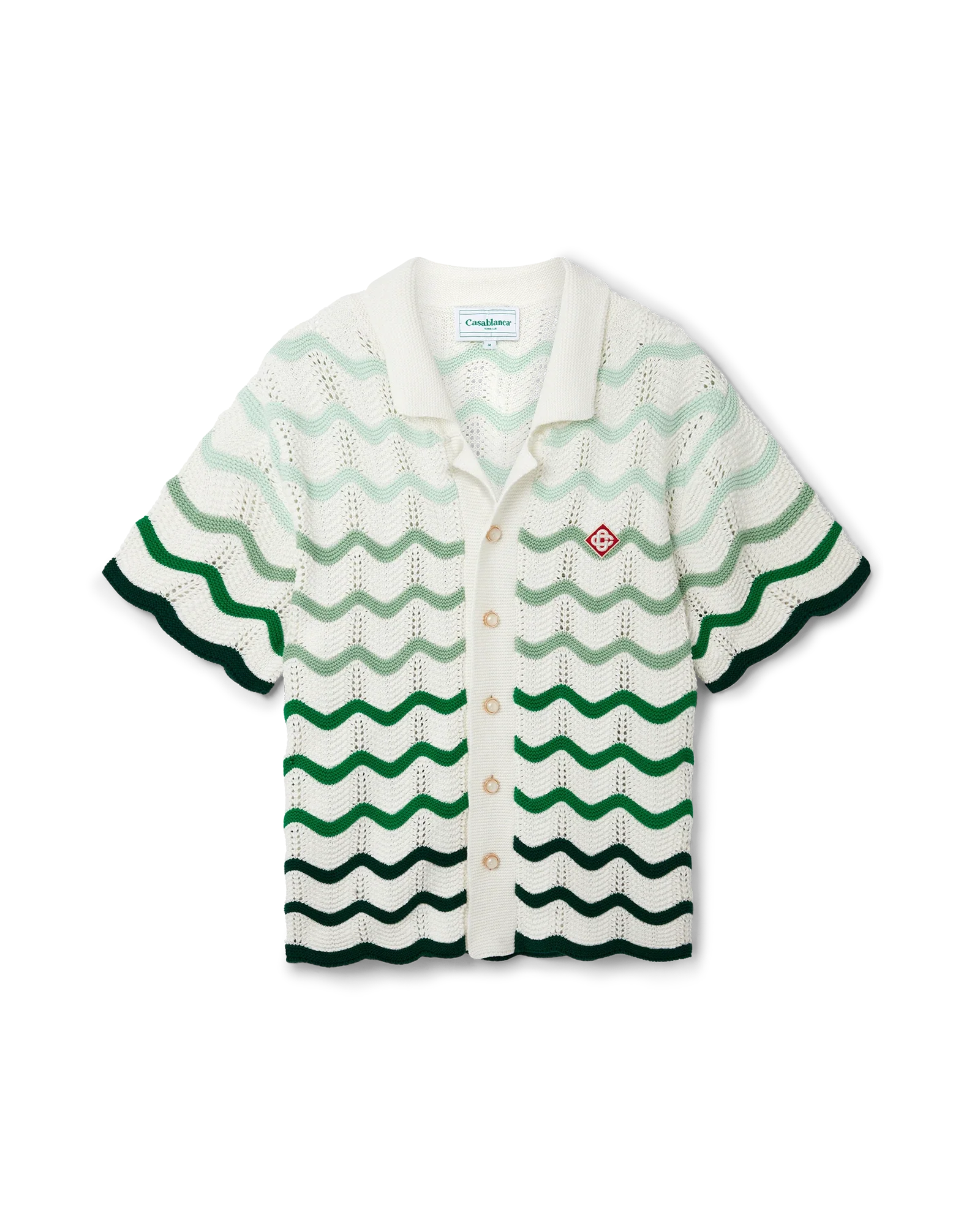 Chemise en crochet à dégradé ondulé