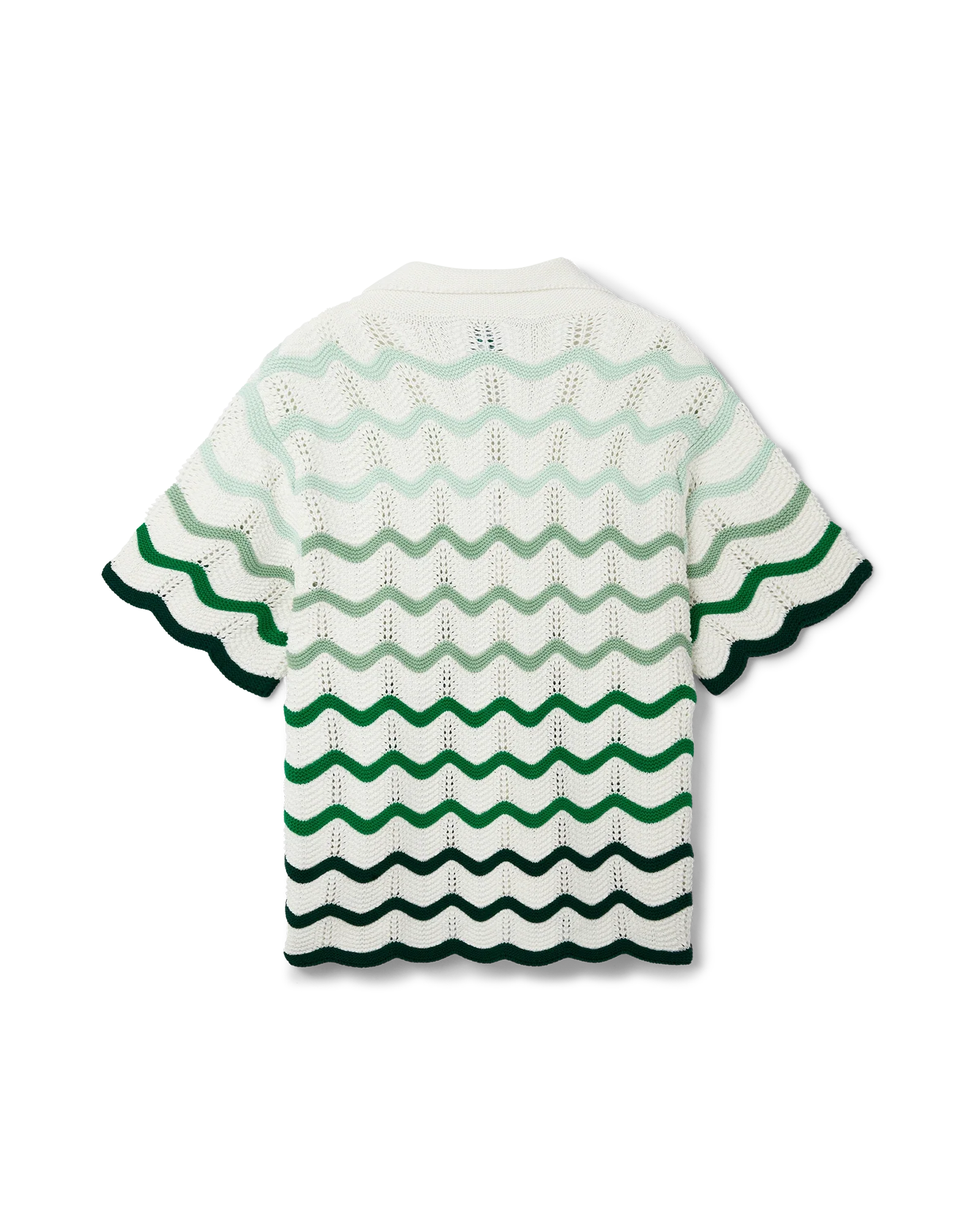 Chemise en crochet à dégradé ondulé