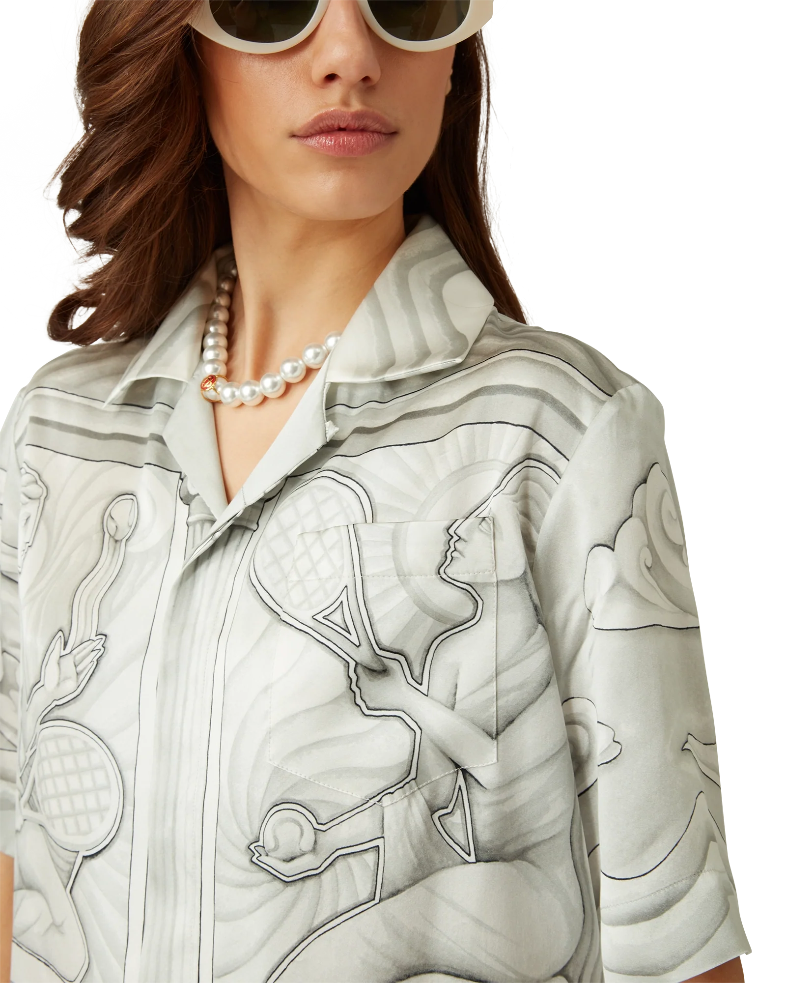 Chemise en soie Sacred Stone
