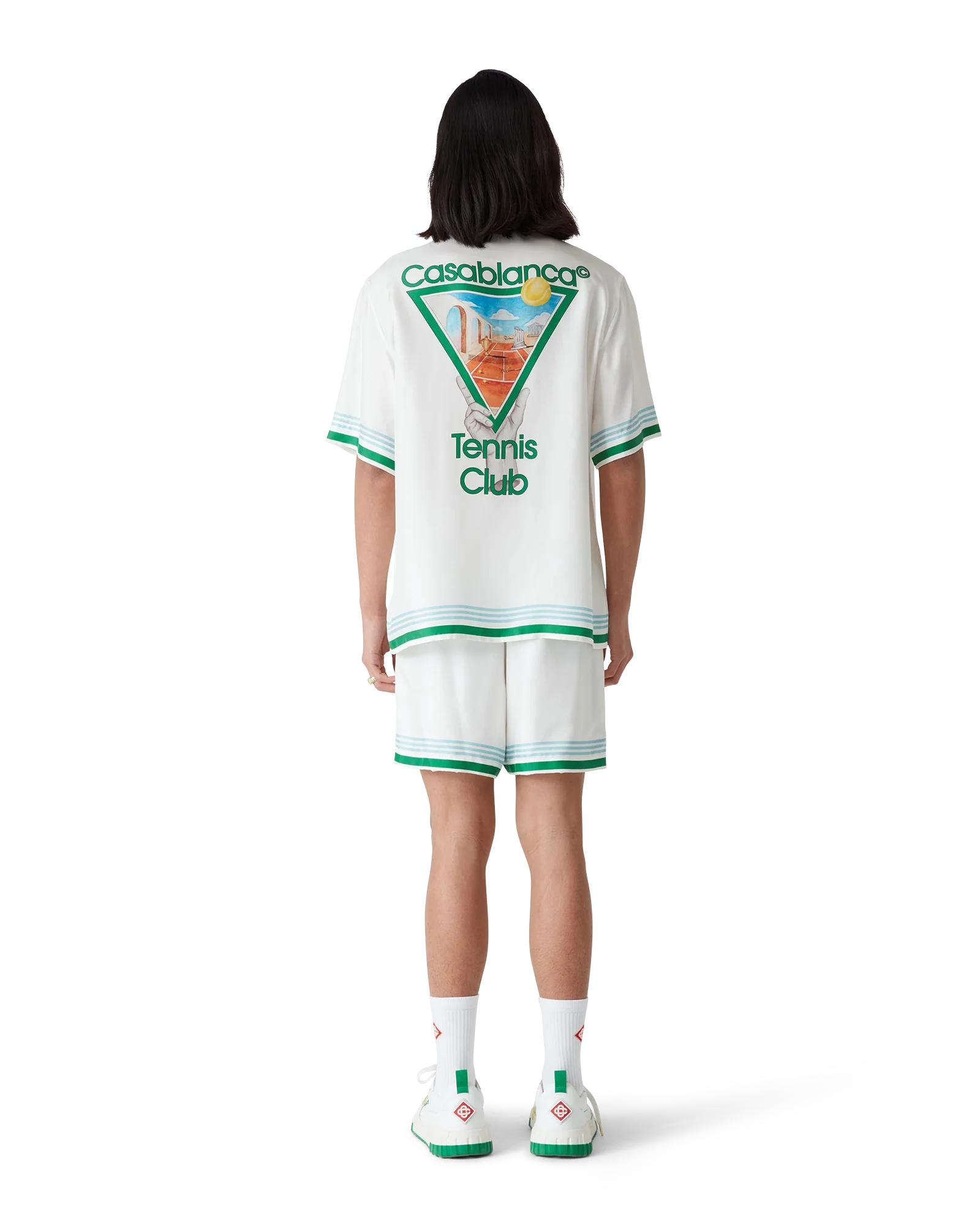 Chemise en soie à manches courtes Metaphysical Tennis Icon