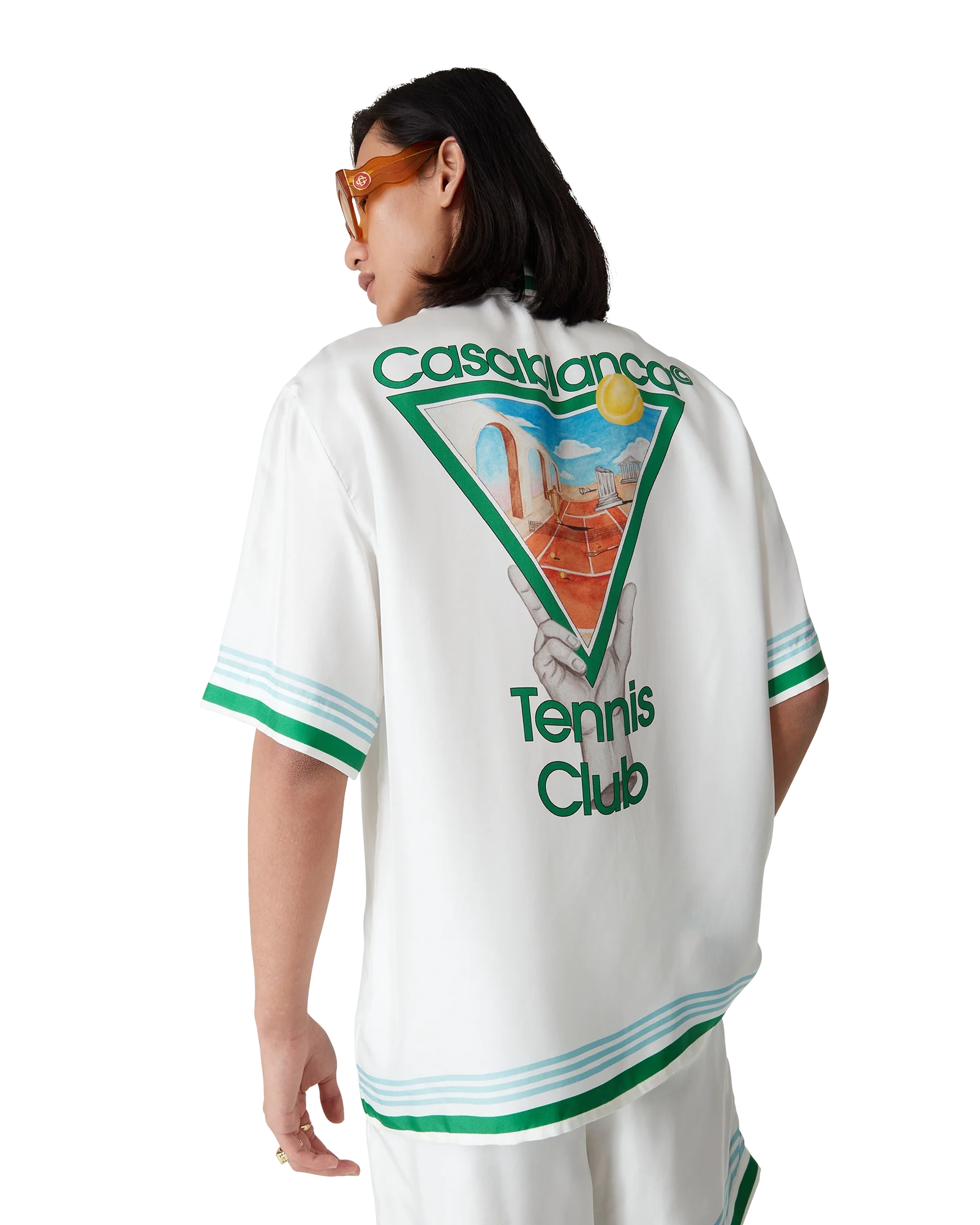 Chemise en soie à manches courtes Metaphysical Tennis Icon