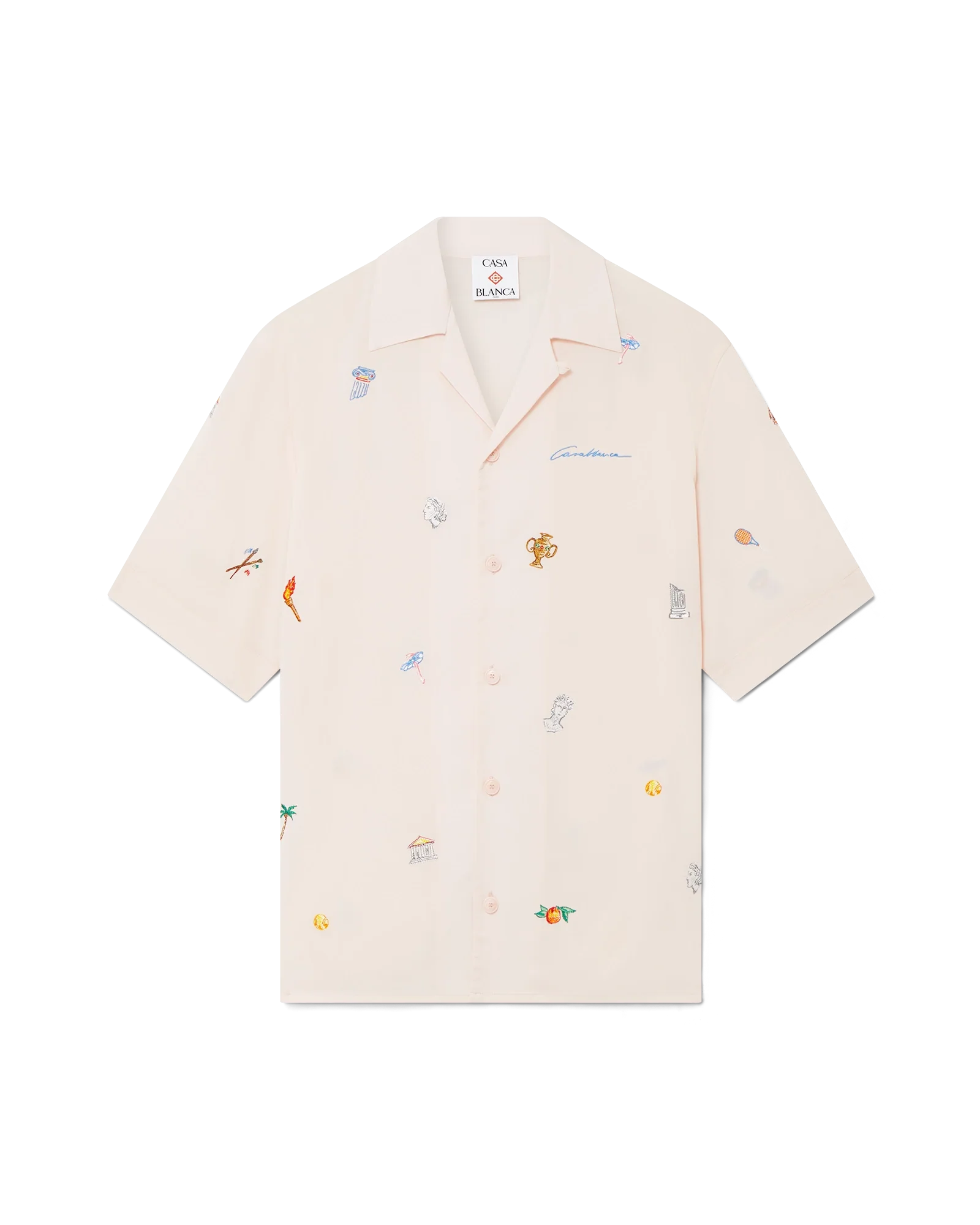 Chemise à motif brodé