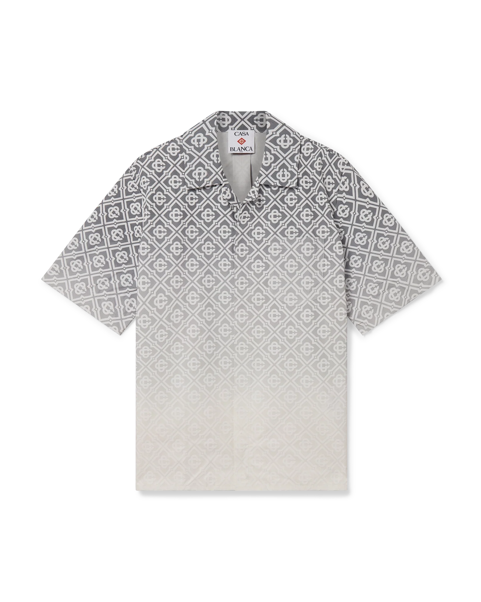 Chemise monogramme dégradé