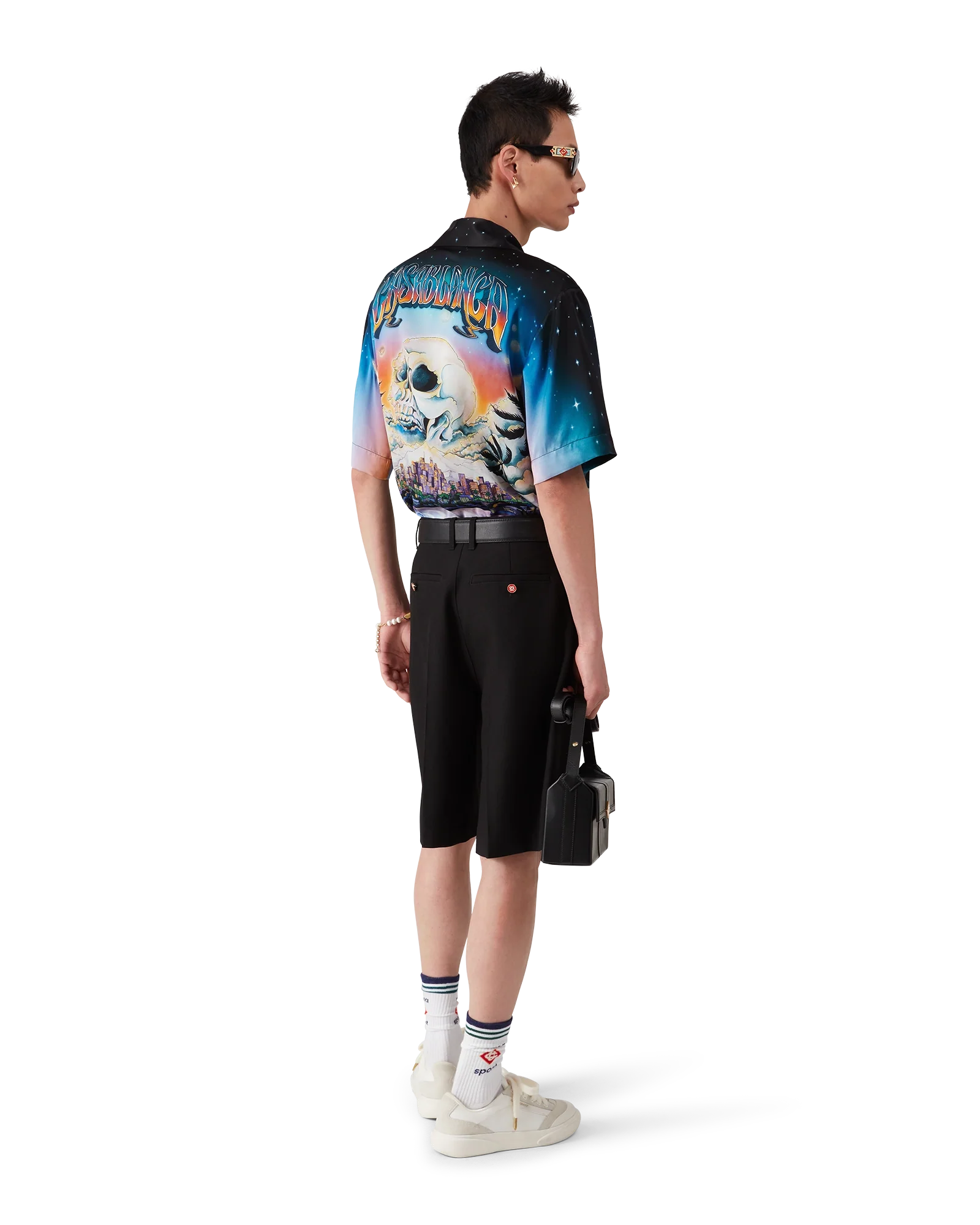 Chemise en soie à manches courtes La Prémonition