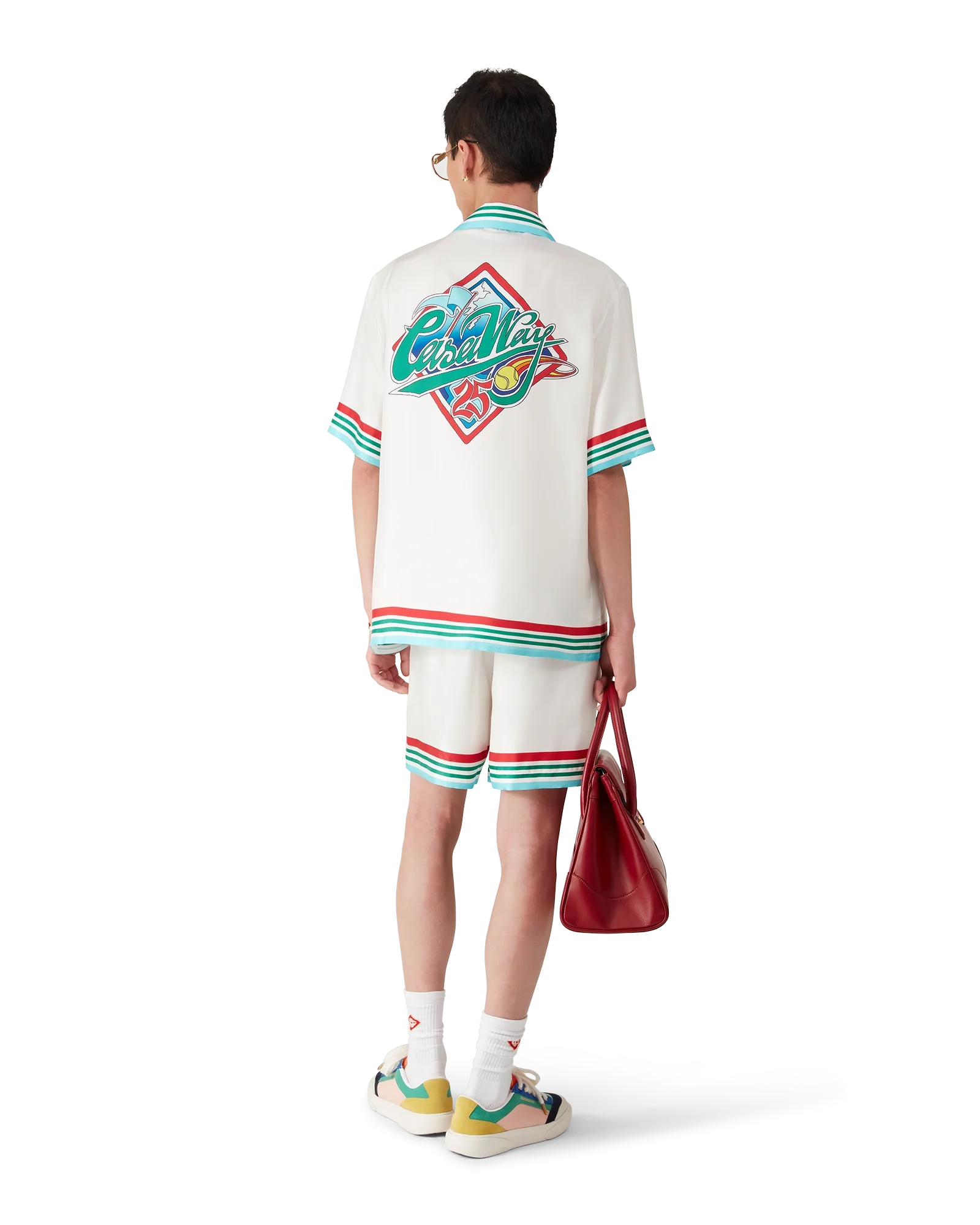 Chemise en soie à manches courtes Casa Way World Series