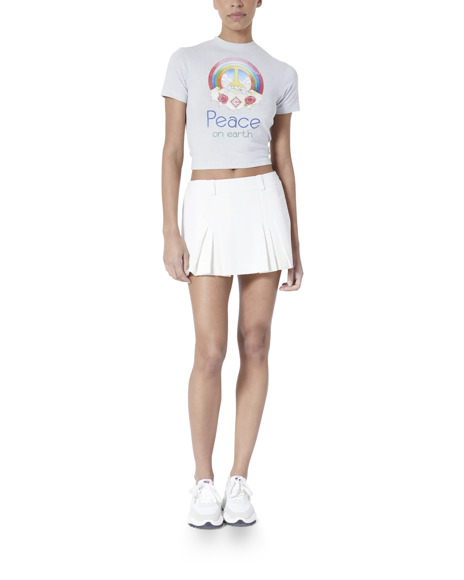 T-Shirt Peace On Earth Cropped