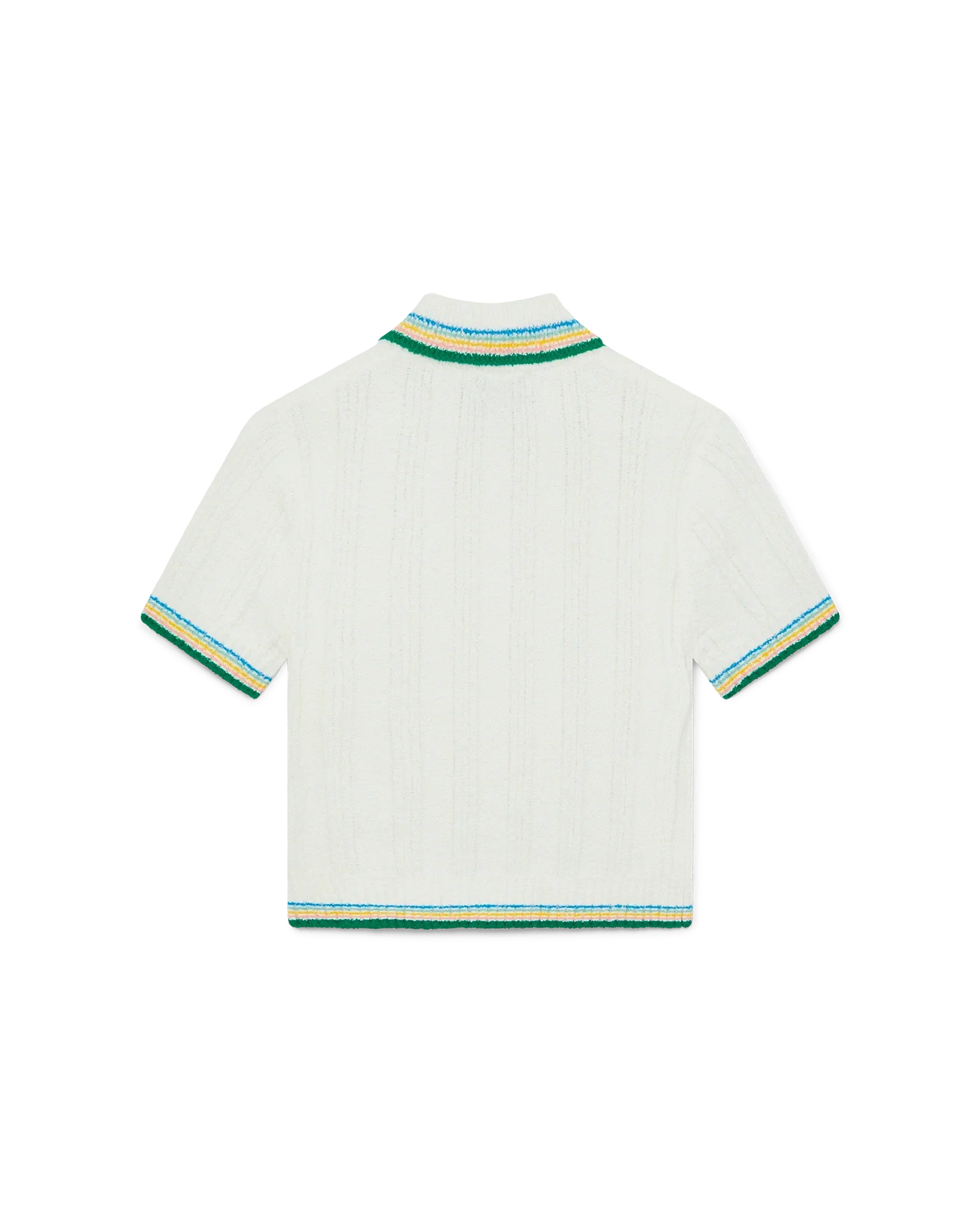 Polo en maille côtelée
