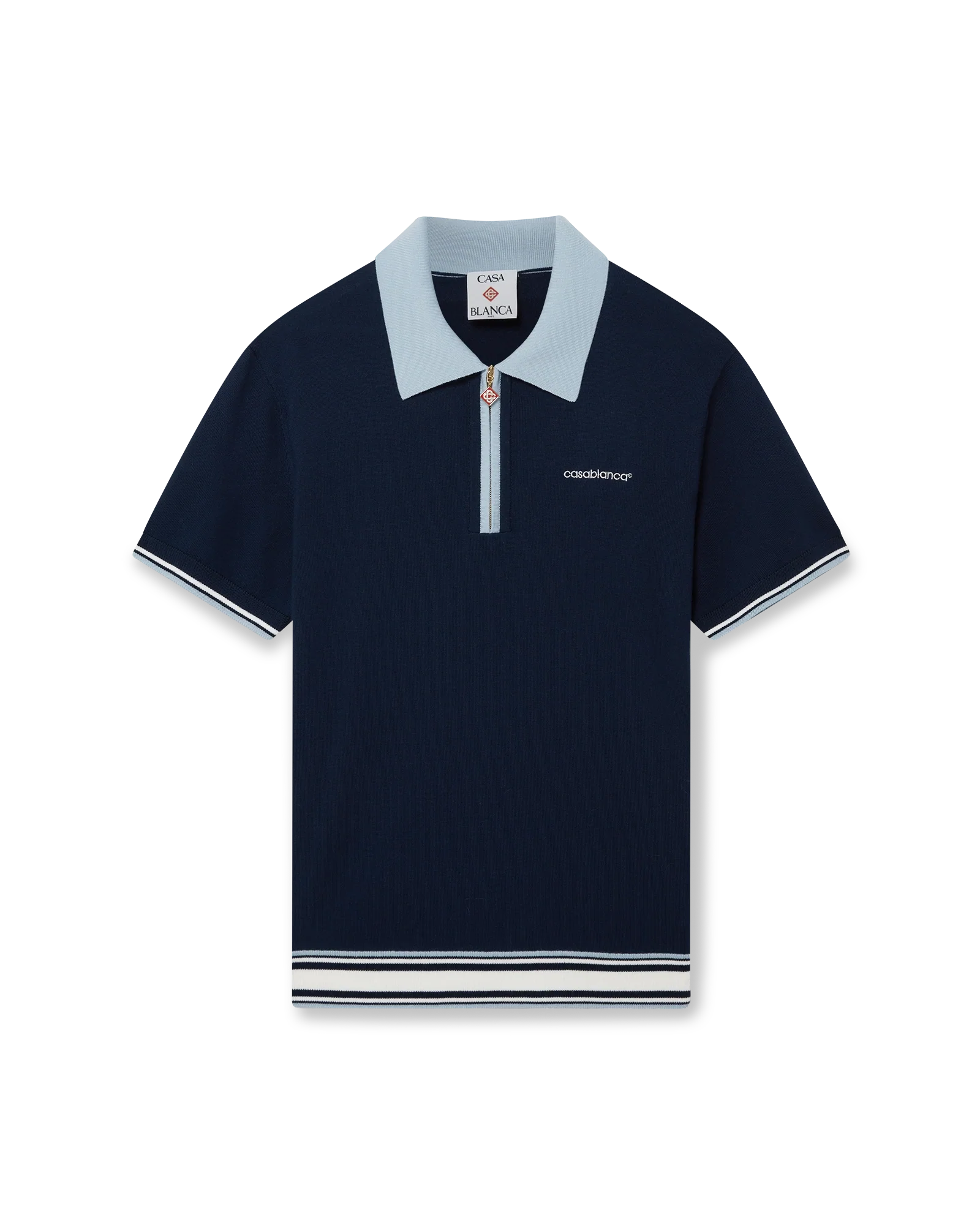 Polo de tennis en maille mérinos