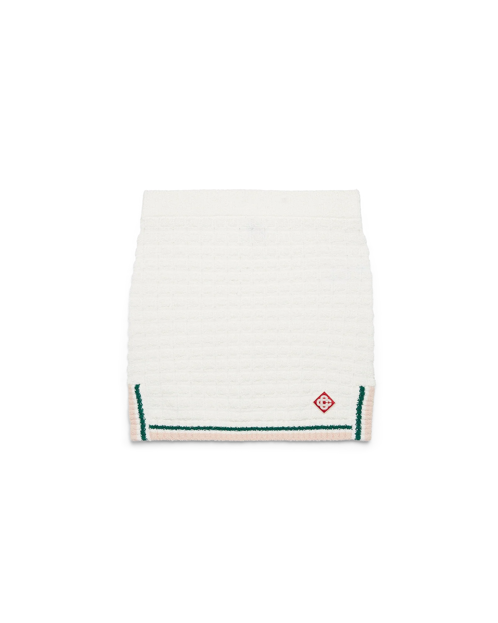 Mini-jupe en coton bouclé
