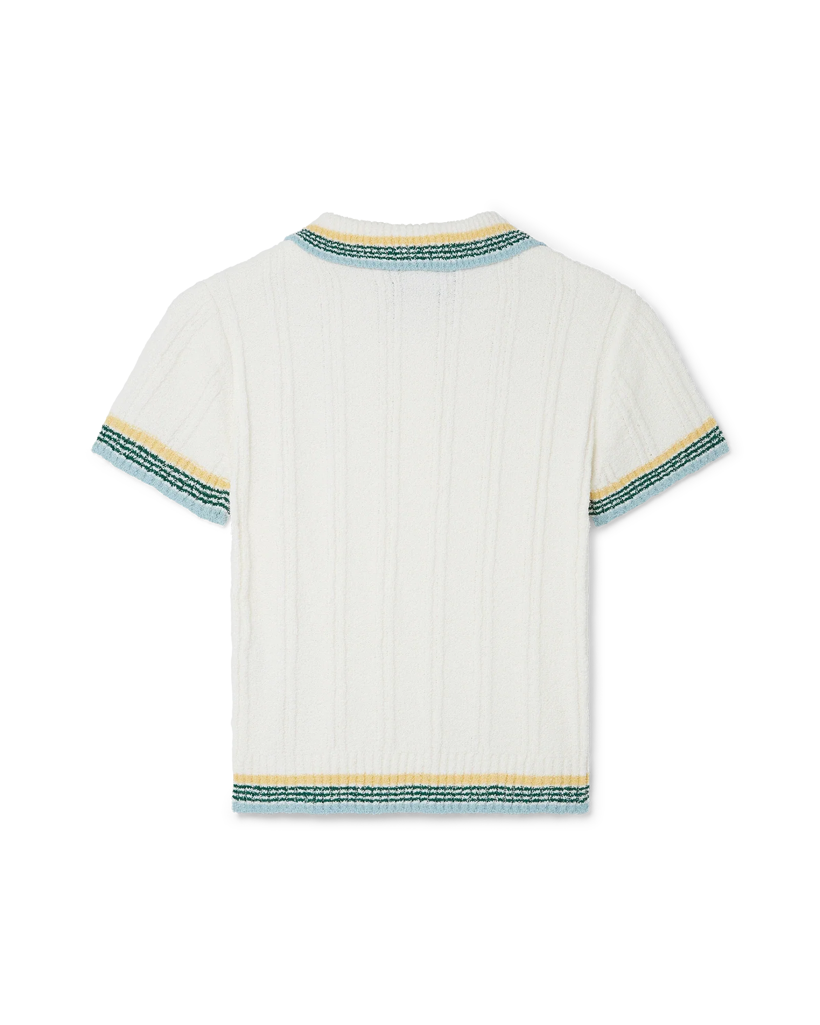 Polo en boucle à côtes