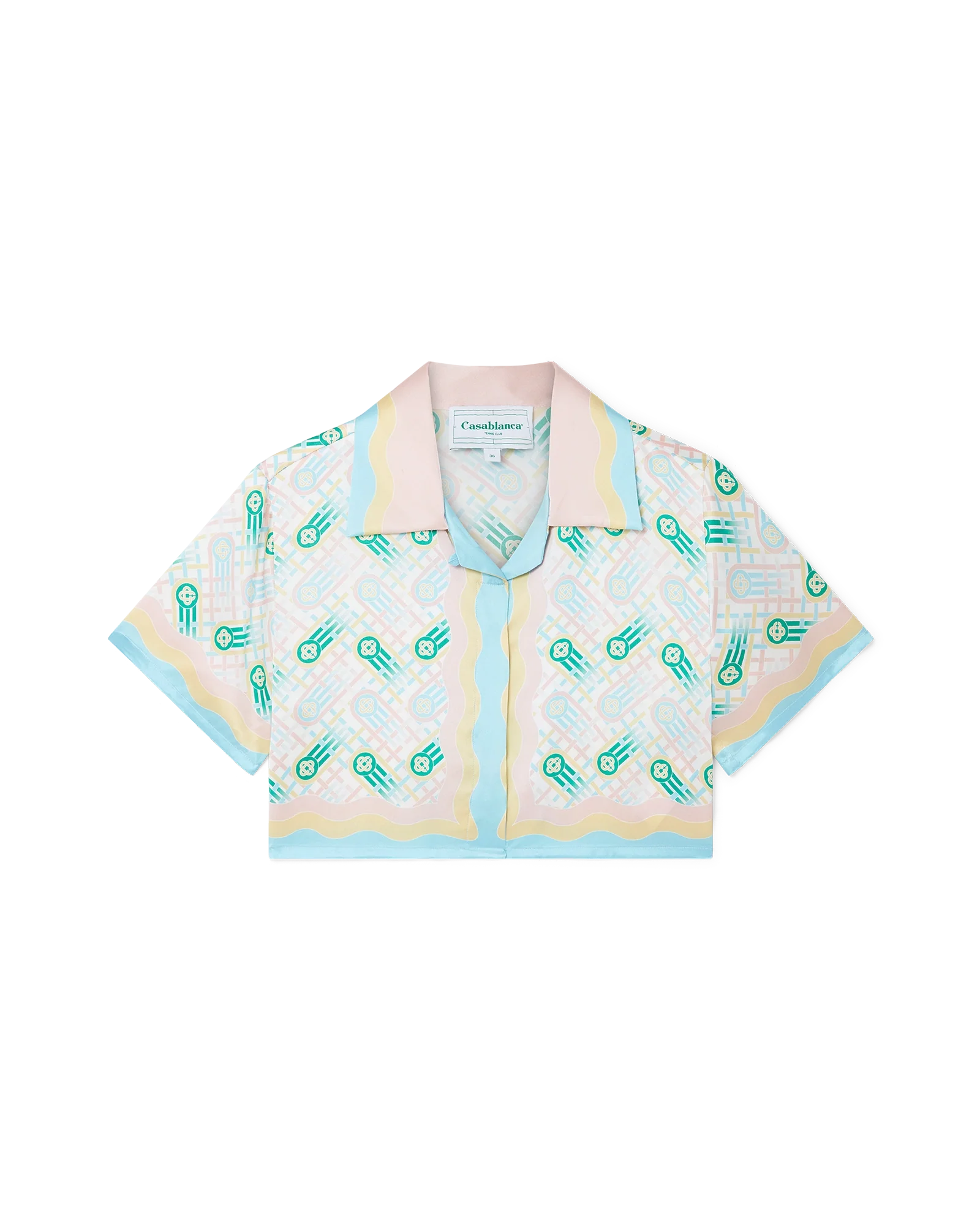 Chemise en soie Ping Pong Cropped