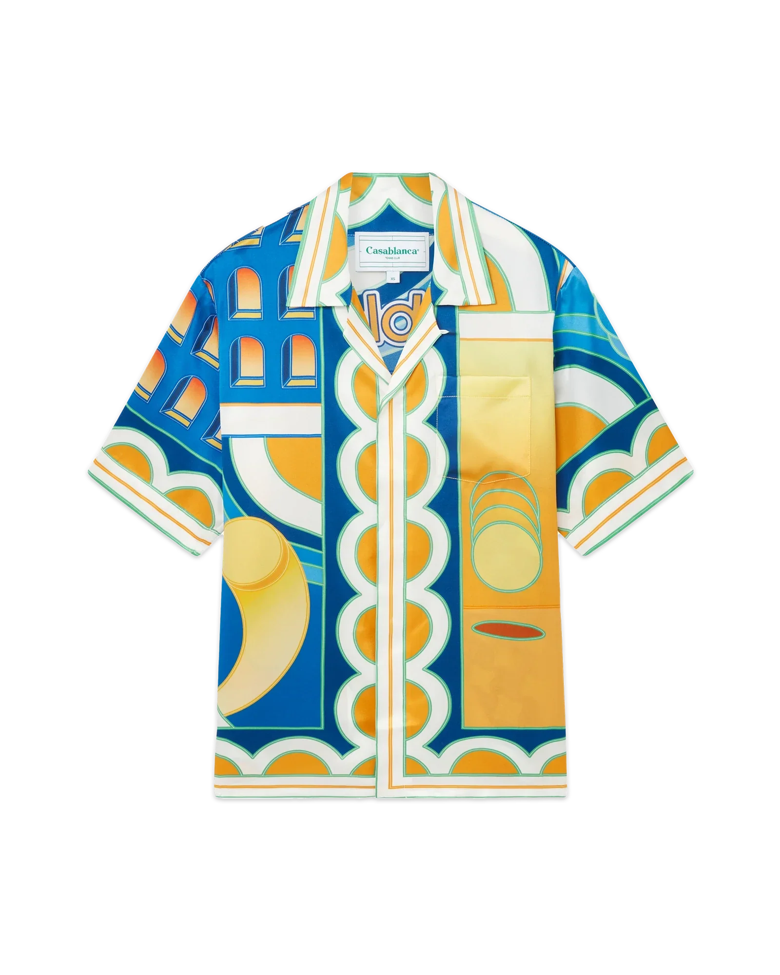 Chemise en soie Paysage