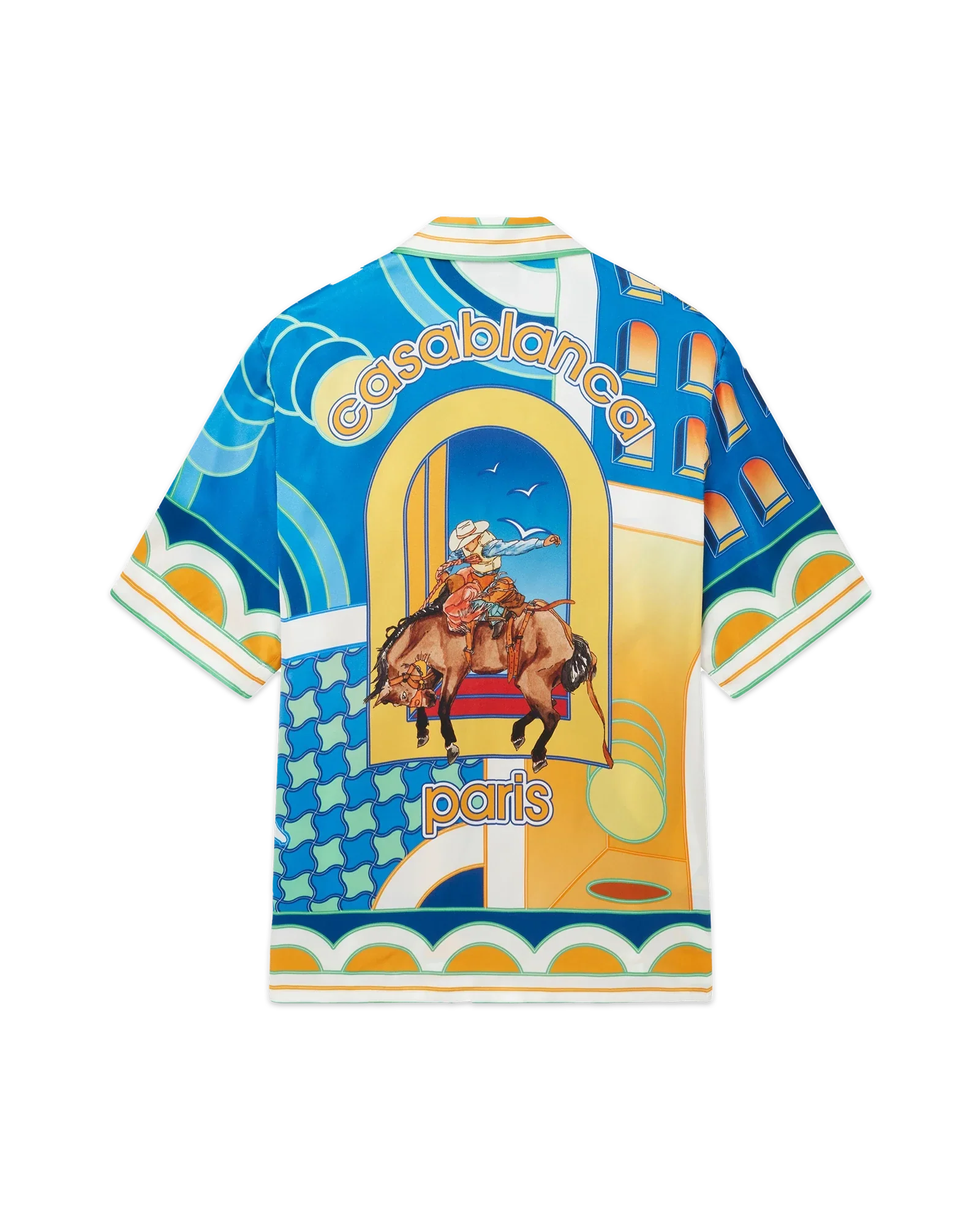 Chemise en soie Paysage