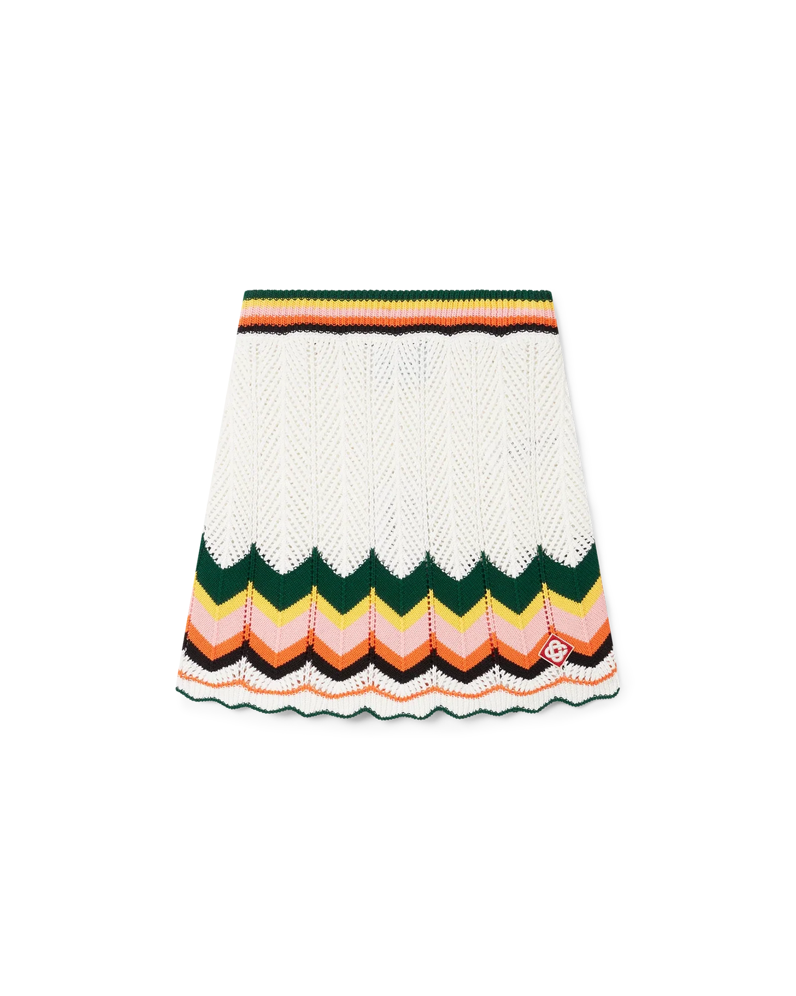 Jupe en dentelle à chevrons