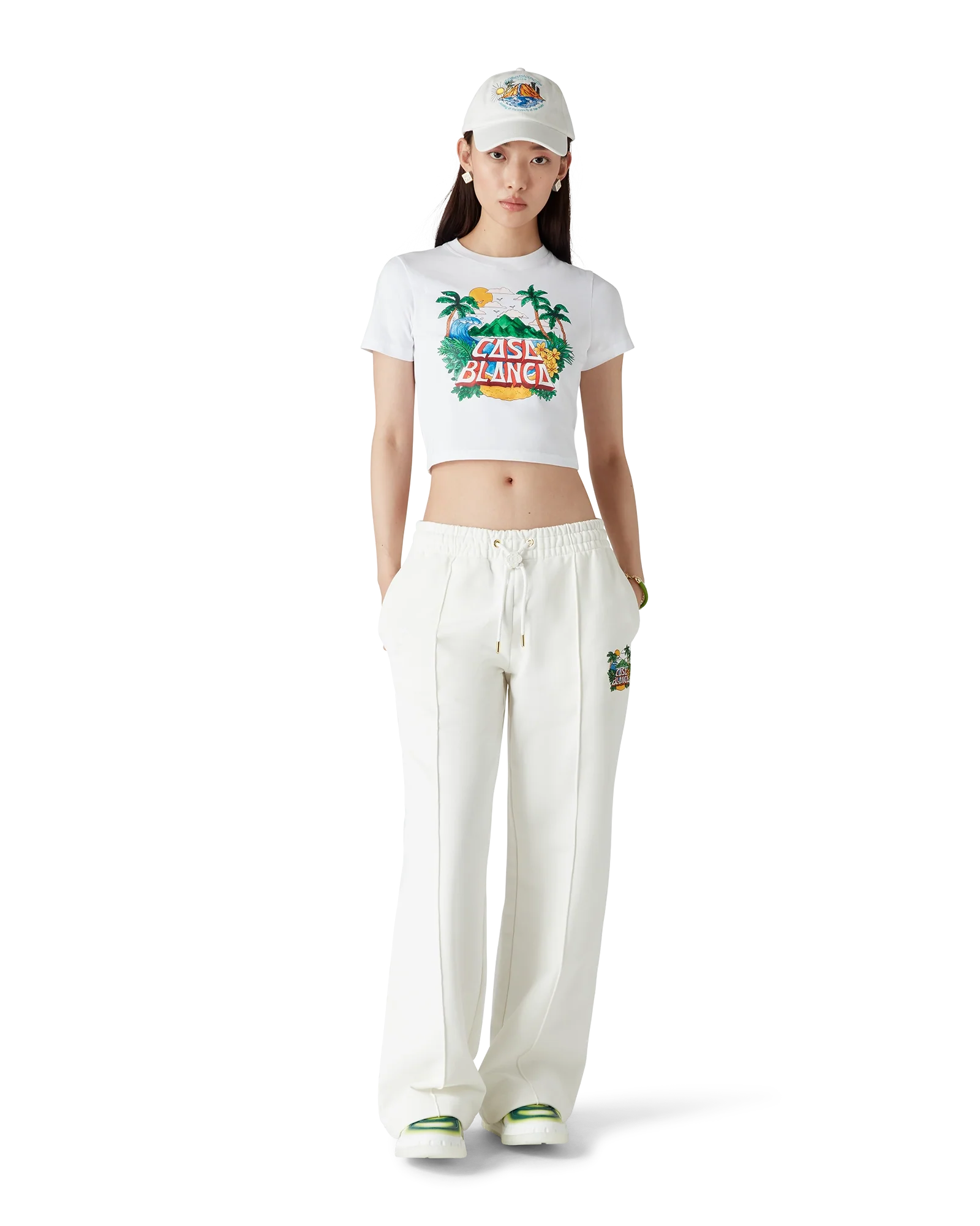 T-Shirt Casa Beach Wave Cropped