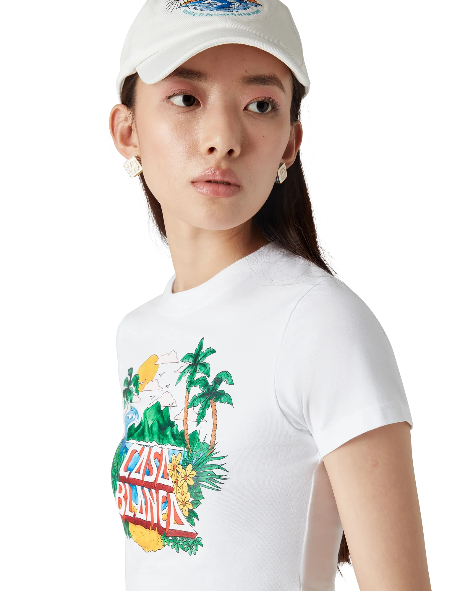 T-Shirt Casa Beach Wave Cropped