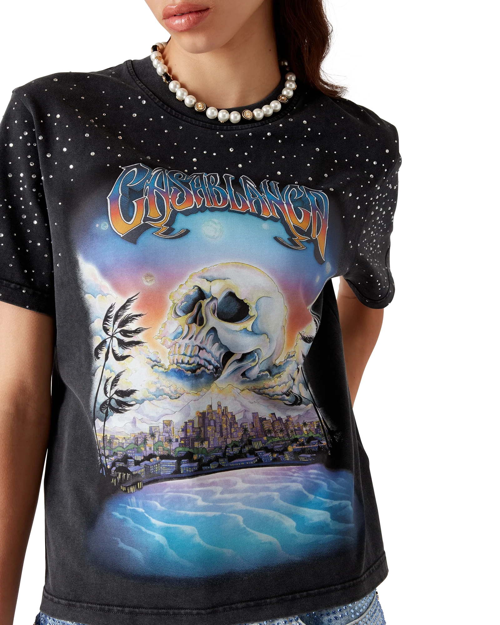 T-Shirt La Prémonition Crystal Embellished