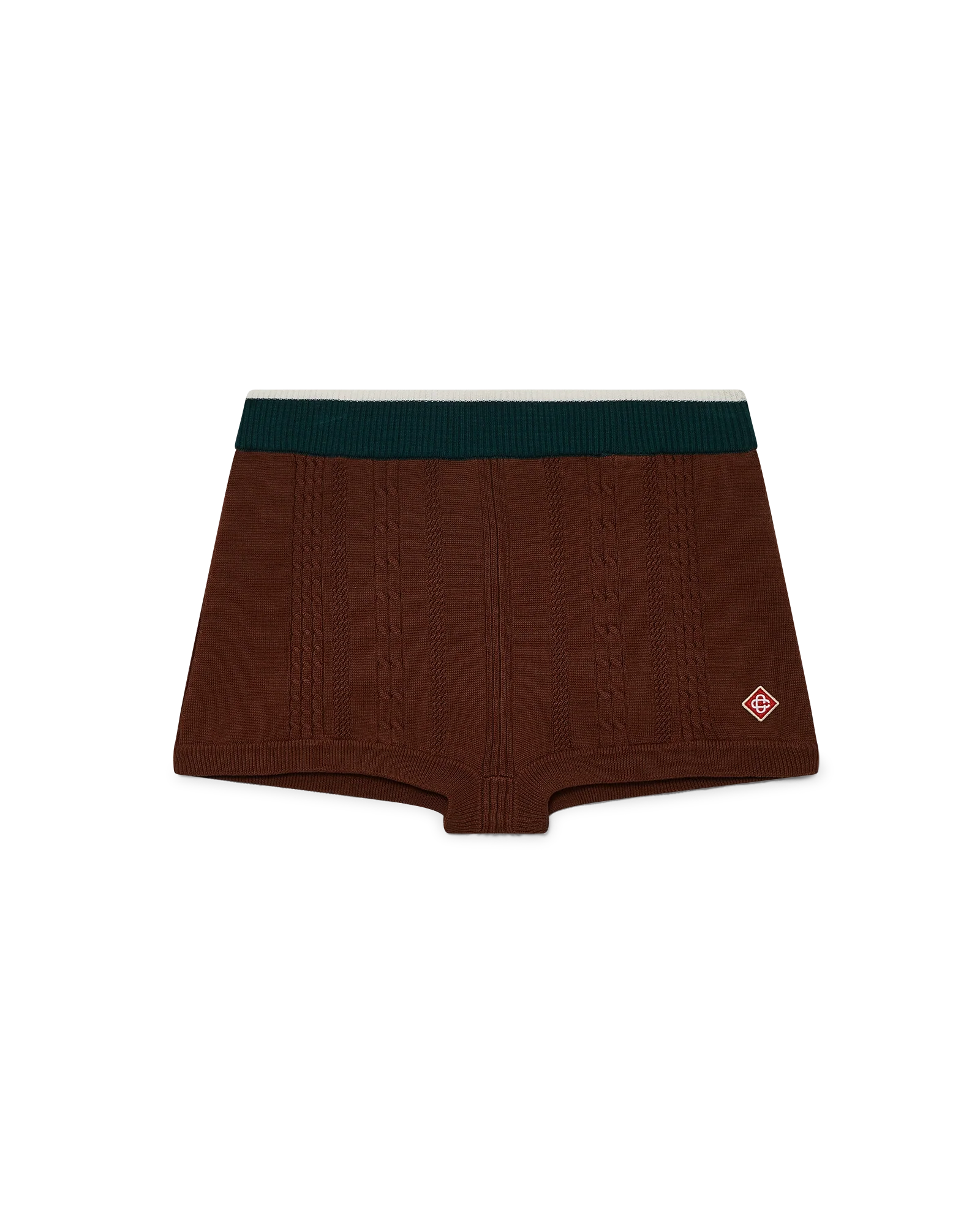 Mini short en maille torsadée