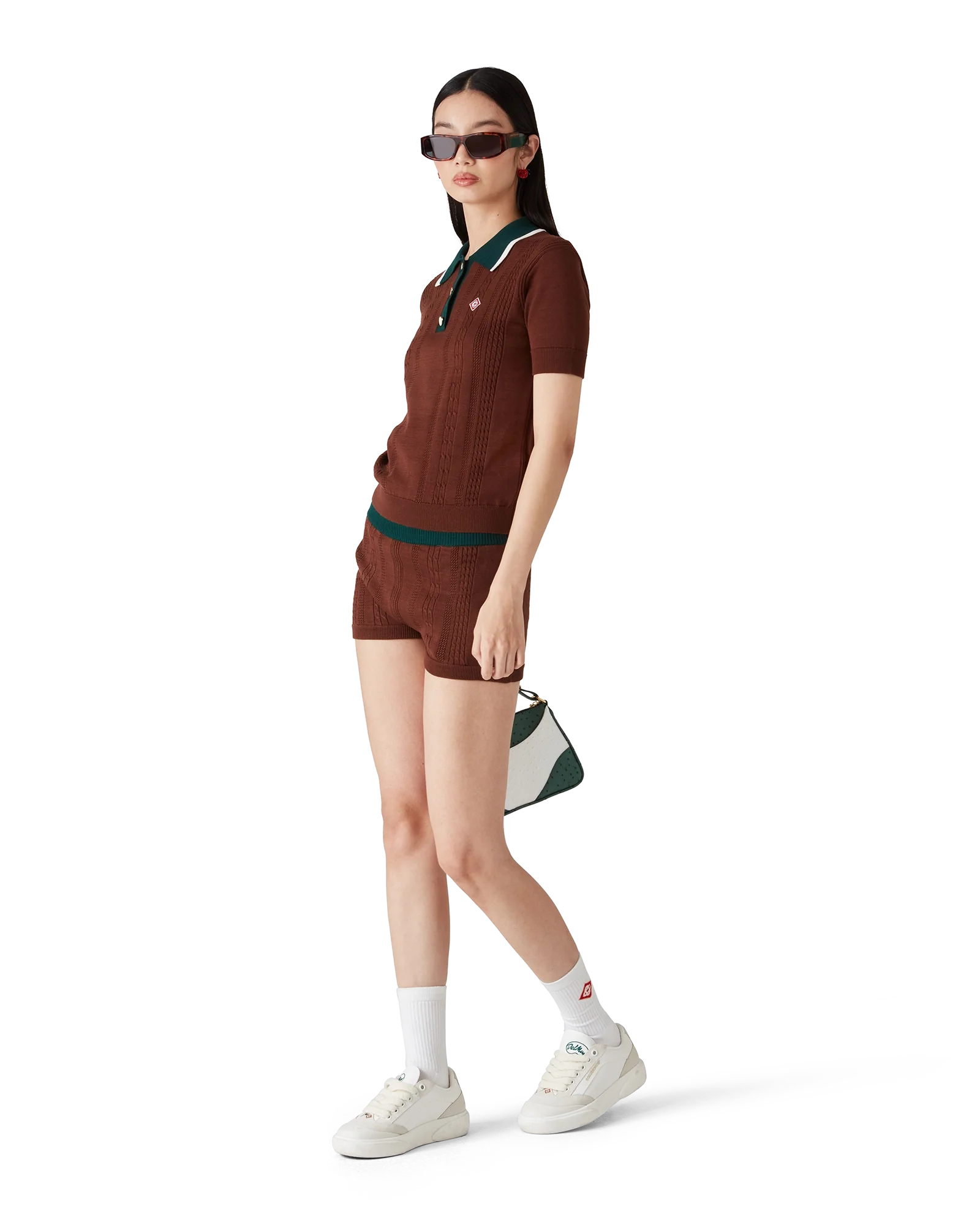 Mini short en maille torsadée
