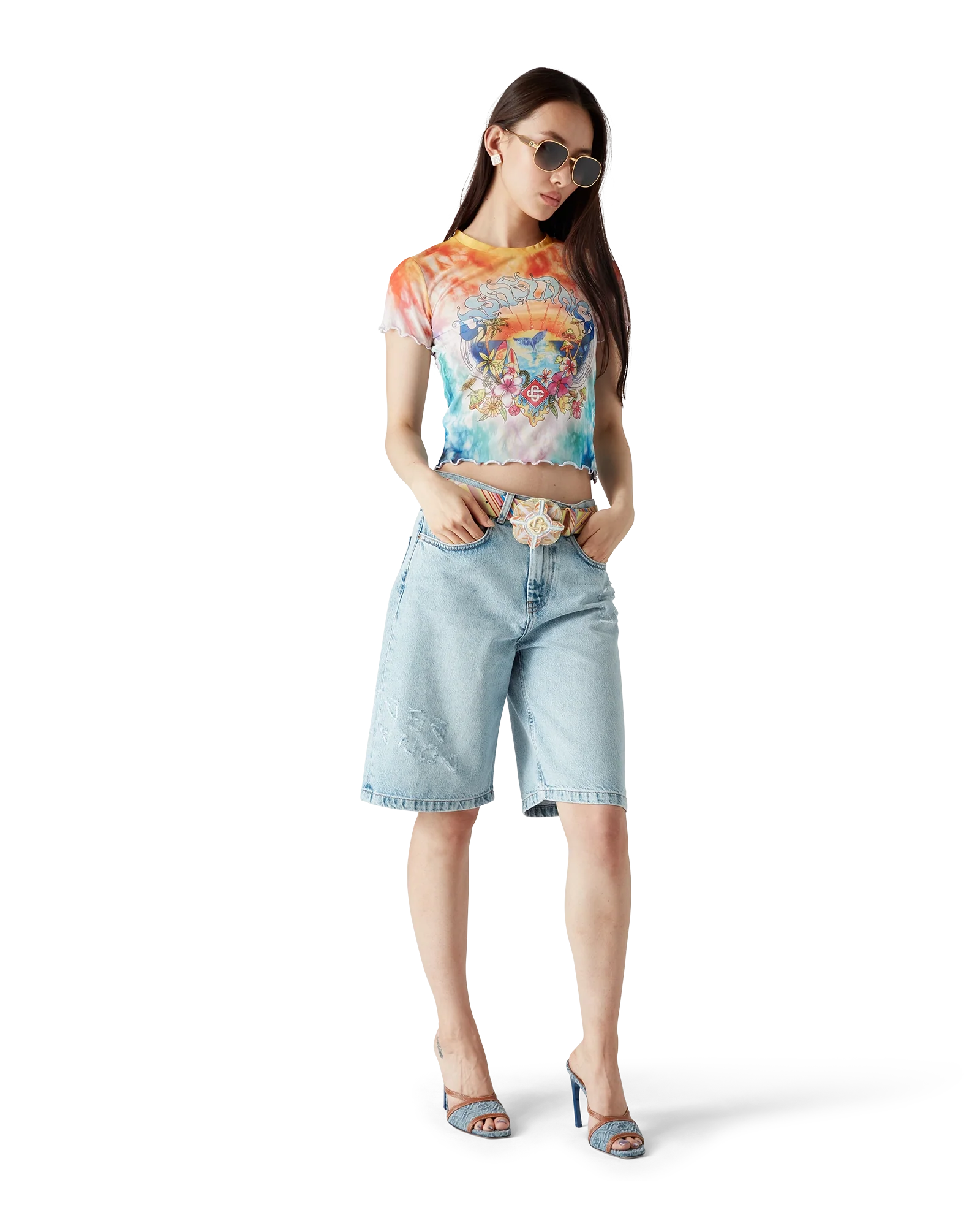 T-Shirt Surf Trip Tie Dye Mesh
