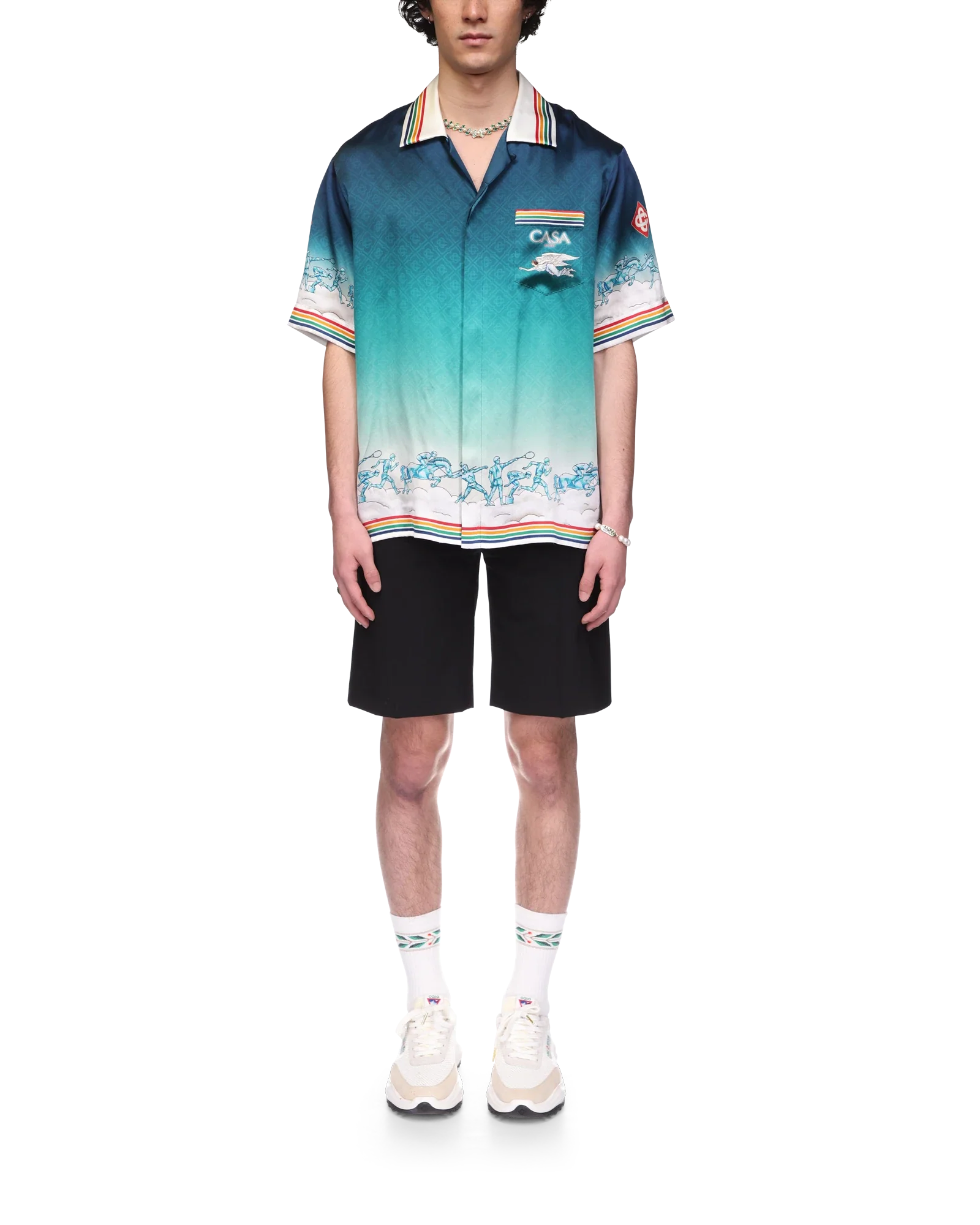 Chemise en soie La Déesse Du Stade
